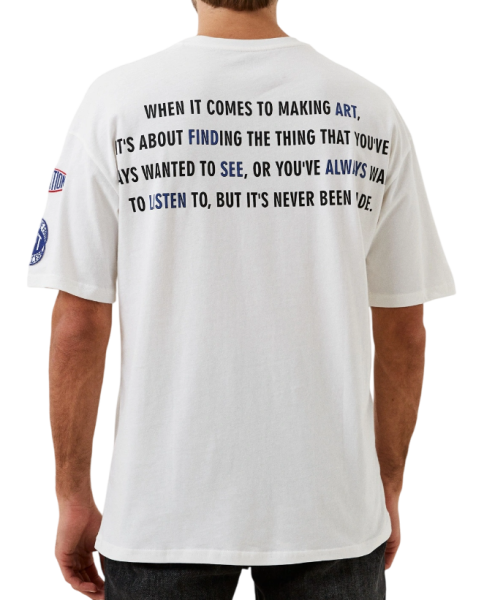 Футболка с принтом мужская / Белый / 46 Футболка с принтом мужская / Белый / 46