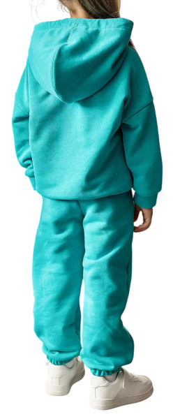 Спортивный костюм для девочки / Голубой / 104