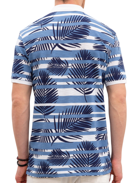 Поло хлопковое мужское / Синий / 46 Поло хлопковое мужское / Синий / 46