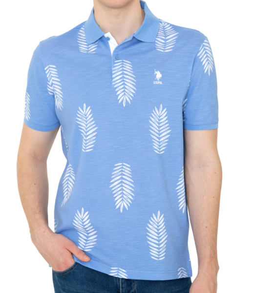 Поло хлопковое мужское / Голубой / 46 Поло хлопковое мужское / Голубой / 46