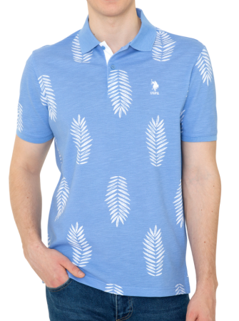 Поло хлопковое мужское / Голубой / 46 Поло хлопковое мужское / Голубой / 46