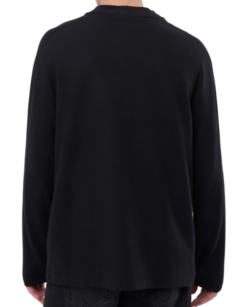 Лонгслив прямого кроя мужской / Черный / 52 Лонгслив прямого кроя мужской / Черный / 52