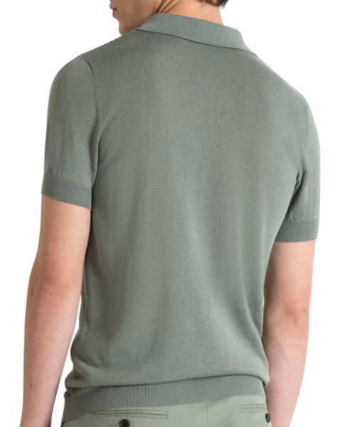 Поло приталенного кроя мужское / Зеленый / 46 Поло приталенного кроя мужское / Зеленый / 46