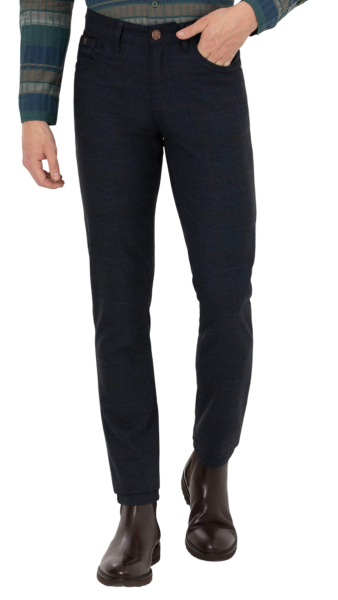 Брюки зауженные мужские / Тёмно-синий / 44 Брюки зауженные мужские / Тёмно-синий / 44