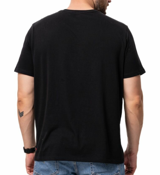 Футболка хлопковая мужская / Черный / 46 Футболка хлопковая мужская / Черный / 46