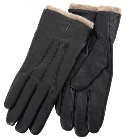 Перчатки из кожи мужские / Черный / 10 Перчатки из кожи мужские / Черный / 10