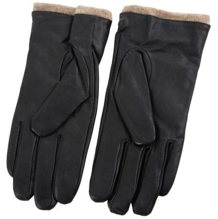Перчатки из кожи мужские / Черный / 9 Перчатки из кожи мужские / Черный / 9