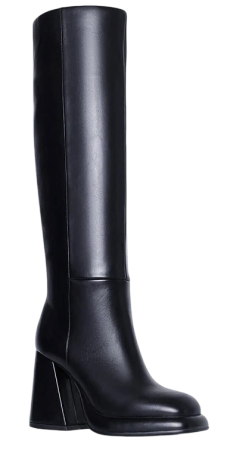 Сапоги из экокожи женские / Черный / 37 Сапоги из экокожи женские / Черный / 37