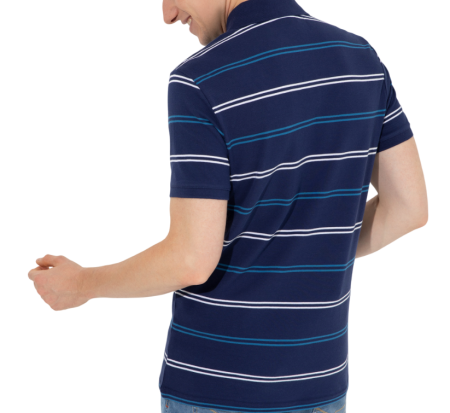 Поло хлопковое мужское / Тёмно-синий / 48