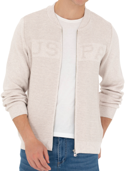 Кардиган хлопковый мужской / Бежевый / 58 Кардиган хлопковый мужской / Бежевый / 58