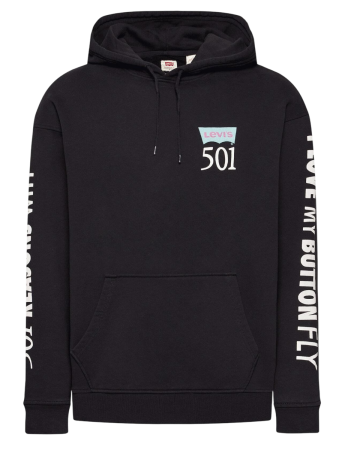 Худи с принтом мужское / Черный / 44 Худи с принтом мужское / Черный / 44