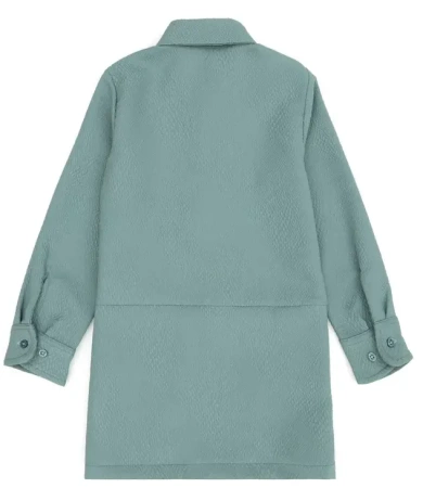 Платье с логотипом для девочки / Бирюзовый / 122