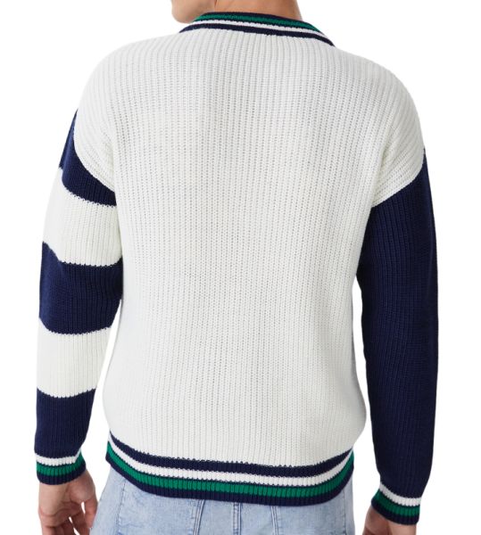 Кардиган с принтом мужской / Молочный / 52 Кардиган с принтом мужской / Молочный / 52