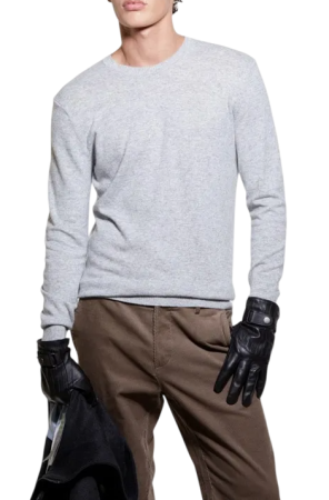Джемпер с шерстью мужской / Серый / 52