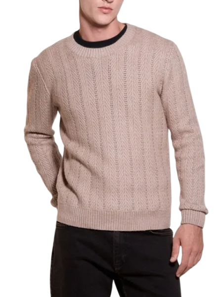 Джемпер фактурный мужской / Бежевый / 54 Джемпер фактурный мужской / Бежевый / 54