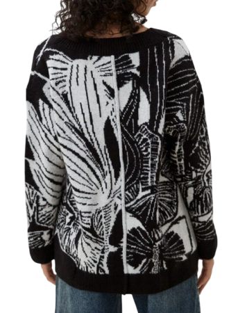 Кардиган с принтом женский / Черный / 44 Кардиган с принтом женский / Черный / 44