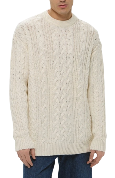 Джемпер с шерстью мужской / Бежевый / 52 Джемпер с шерстью мужской / Бежевый / 52