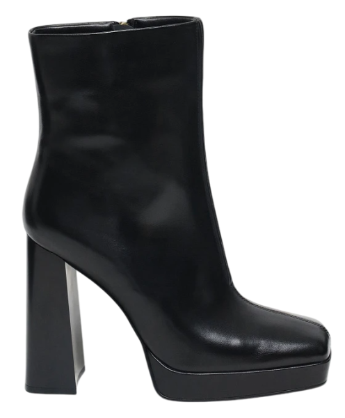 Полусапоги кожаные женские / Черный / 39