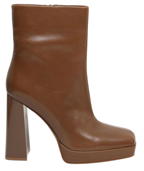 Полусапоги кожаные женские / Коричневый / 35