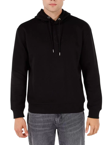 Худи однотонное мужское / Черный / 46 Худи однотонное мужское / Черный / 46