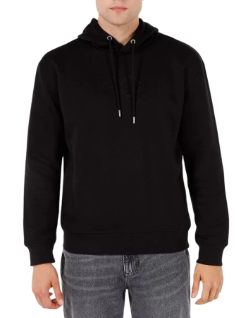 Худи однотонное мужское / Черный / 46 Худи однотонное мужское / Черный / 46