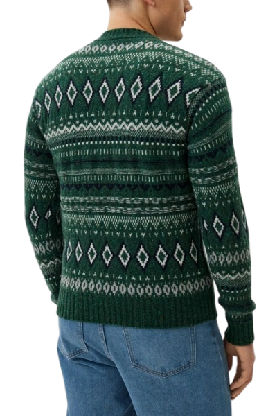 Джемпер с шерстью мужской / Зеленый / 48 Джемпер с шерстью мужской / Зеленый / 48