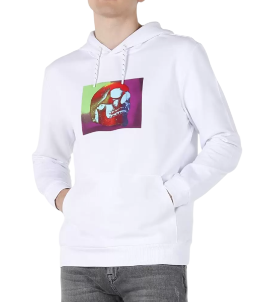 Худи с принтом мужское / Белый / 52 Худи с принтом мужское / Белый / 52