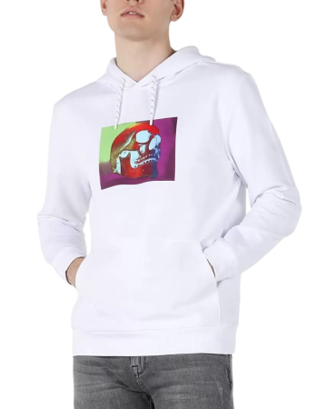 Худи с принтом мужское / Белый / 52 Худи с принтом мужское / Белый / 52