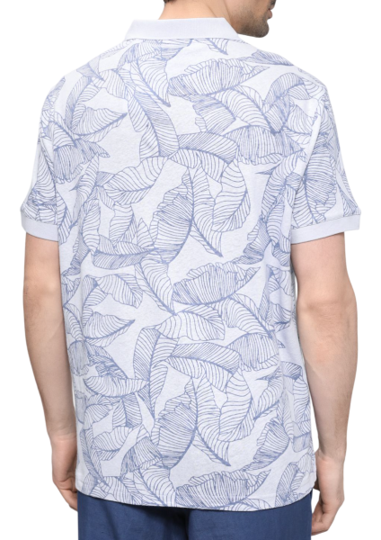 Поло с принтом мужское / Синий / 50 Поло с принтом мужское / Синий / 50