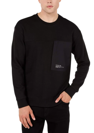 Свитшот с логотипом мужской / Черный / 50