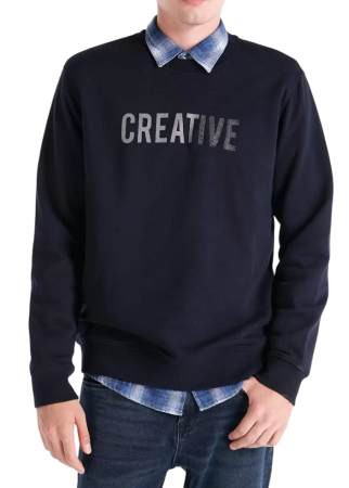 Свитшот с логотипом мужской / Синий / 44 Свитшот с логотипом мужской / Синий / 44