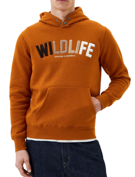 Худи с логотипом мужское / Коричневый / 44 Худи с логотипом мужское / Коричневый / 44