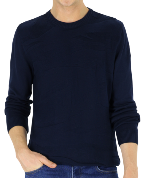 Джемпер хлопковый мужской / Тёмно-синий / 46 Джемпер хлопковый мужской / Тёмно-синий / 46