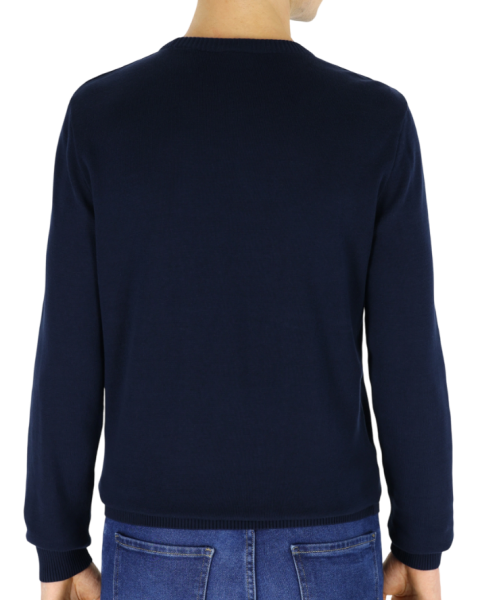 Джемпер хлопковый мужской / Тёмно-синий / 46 Джемпер хлопковый мужской / Тёмно-синий / 46