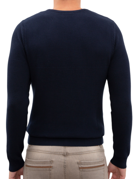 Джемпер хлопковый мужской / Тёмно-синий / 46 Джемпер хлопковый мужской / Тёмно-синий / 46