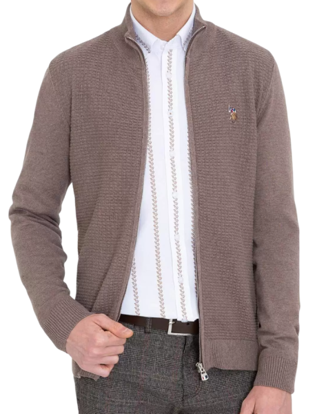 Кардиган хлопковый мужской / Коричневый / 46 Кардиган хлопковый мужской / Коричневый / 46