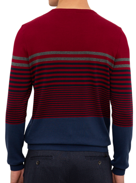 Джемпер хлопковый мужской / Бордовый / 46 Джемпер хлопковый мужской / Бордовый / 46