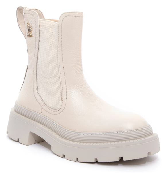 Ботинки кожаные женские / Бежевый / 40