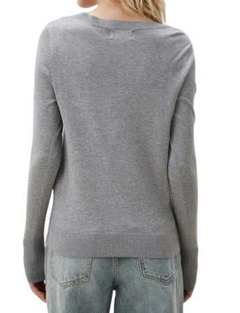 Джемпер свободного кроя женский / Серый / 42 Джемпер свободного кроя женский / Серый / 42