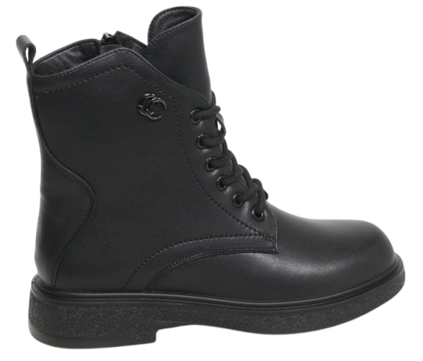 Ботинки кожаные женские / Черный / 36