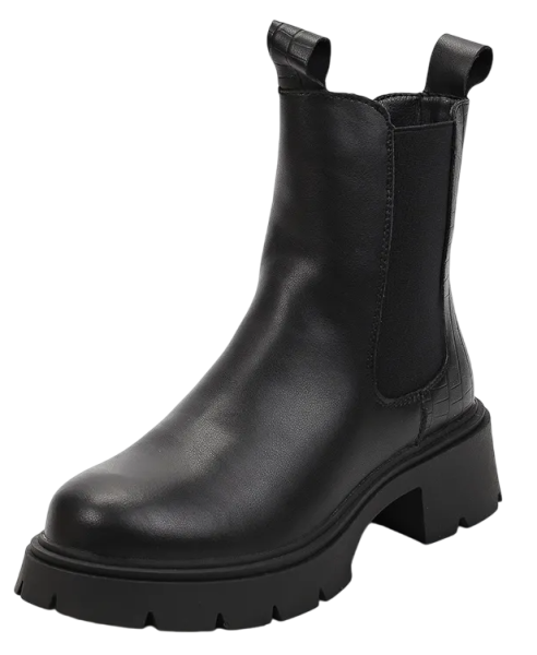 Ботинки кожаные женские / Черный / 37