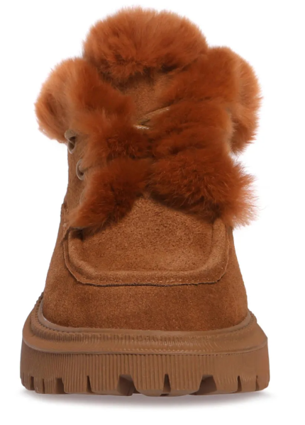 Полуботинки кожаные женские / Оранжевый / 41