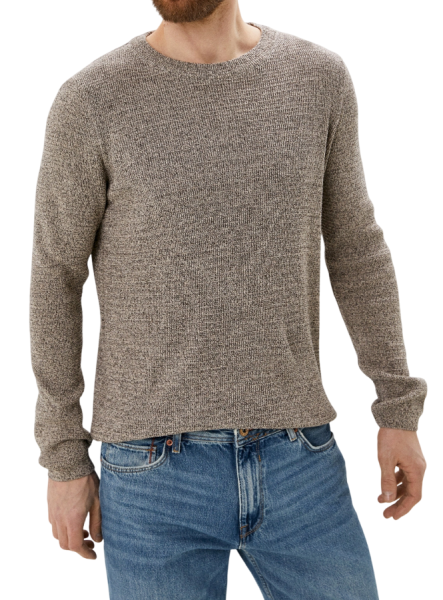 Джемпер с логотипом мужской / Коричневый / 54 Джемпер с логотипом мужской / Коричневый / 54