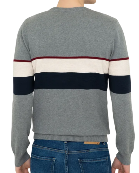 Джемпер хлопковый мужской / Серый / 54 Джемпер хлопковый мужской / Серый / 54