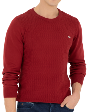 Джемпер с логотипом мужской / Бордовый / 44 Джемпер с логотипом мужской / Бордовый / 44