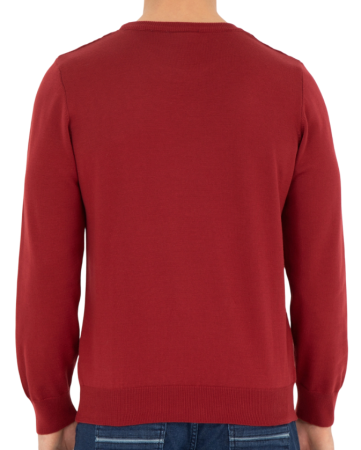 Джемпер с логотипом мужской / Бордовый / 44 Джемпер с логотипом мужской / Бордовый / 44