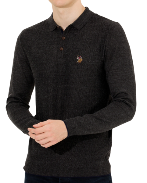 Джемпер с логотипом мужской / Темно-серый / 46 Джемпер с логотипом мужской / Темно-серый / 46