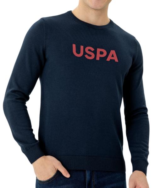 Джемпер с логотипом мужской / Тёмно-синий / 54 Джемпер с логотипом мужской / Тёмно-синий / 54