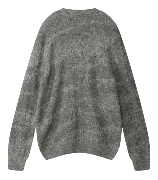 Пуловер с шерстью мужской / Серый / 52