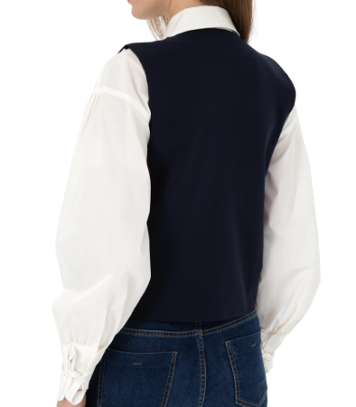 Жилет с логотипом женский / Тёмно-синий / 46